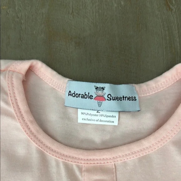 Adorable Sweetness Two Piece Peach Ruffle Tiered Capri Set - Size 2T - NWOT - Picture 2 of 12